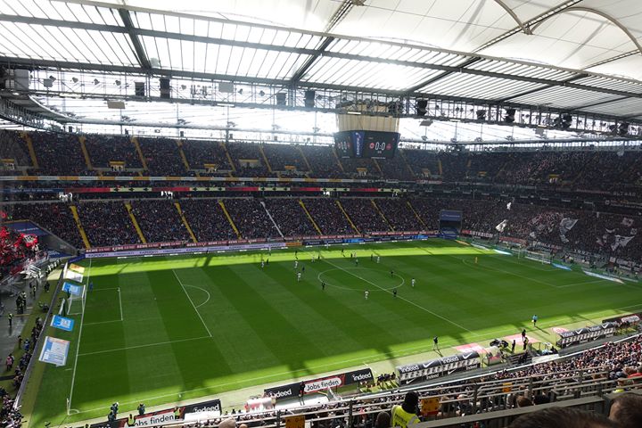 Eintracht Frankfurt, stadion, optakt