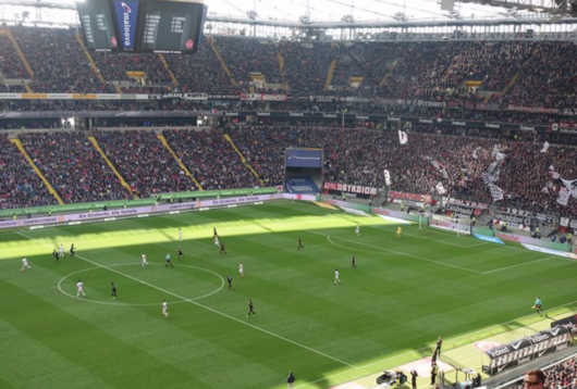 Eintracht Frankfurt, stadion, optakt